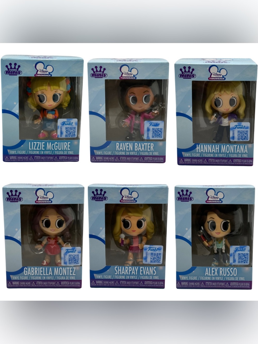 Disney Channel Throwback Funko Minis 6pc Set Lizzie Raven HSM Wizards